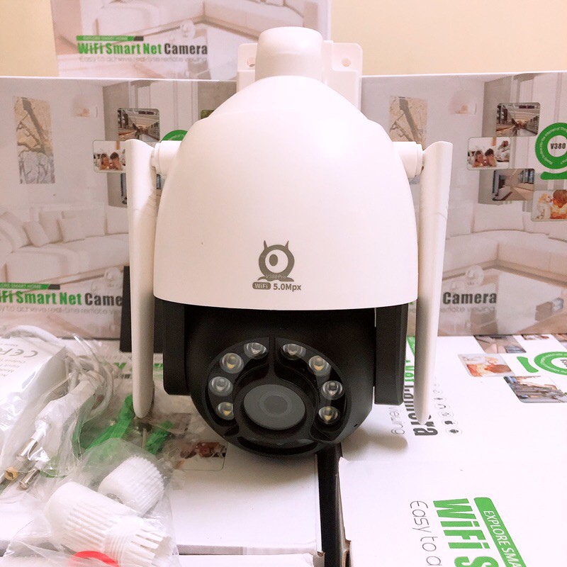 CAMERA WIFI V380 PRO NGOÀI TRỜI 5.0 Mpx PTZ C12 , theo dõi chuyển động , đàm thoại 2 chiều | BigBuy360 - bigbuy360.vn