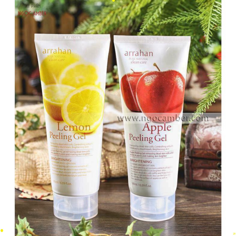 Tẩy Da Chết Làm Trắng Da Hoa Quả Arrahan, gel tẩy tế bào chết Arrahan Whitening Peeling kích trắng da asd | BigBuy360 - bigbuy360.vn