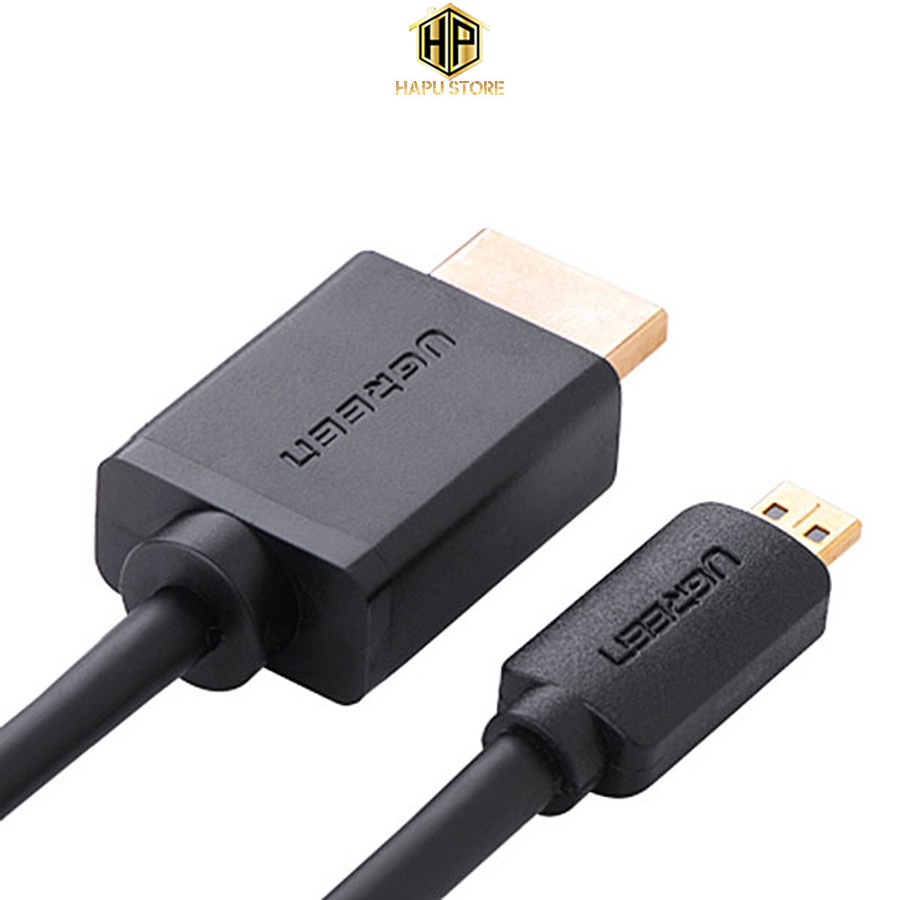 Cáp chuyển đổi Micro HDMI sang HDMI Ugreen 30102 dài 1,5m chính hãng - Hapustore