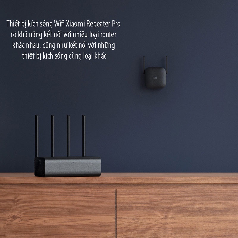 Kích Sóng Wifi Xiaomi Pro Repeater Pro 2 Râu Phiên Bản Mới 300Mbps ,Thiết Bị Mở Rộng Sóng Wifi Xiaomi Chính Hãng Vt168