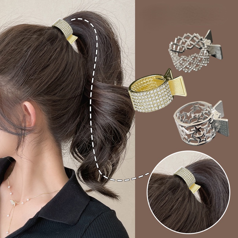 Kẹp Tóc Kim Loại Thiết Kế Đơn Giản Tiện Dụng Cho Nữ