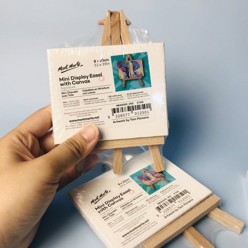 Khung Toan vẽ tranh Mini Canvas Mont Marte cute dễ thương