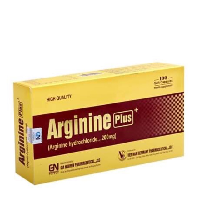 Bổ gan Arginine Plus 200mg - người bị rối loạn chức năng gan, viêm gan, rối loạn tiêu hóa, ăn khó tiêu (100 viên)