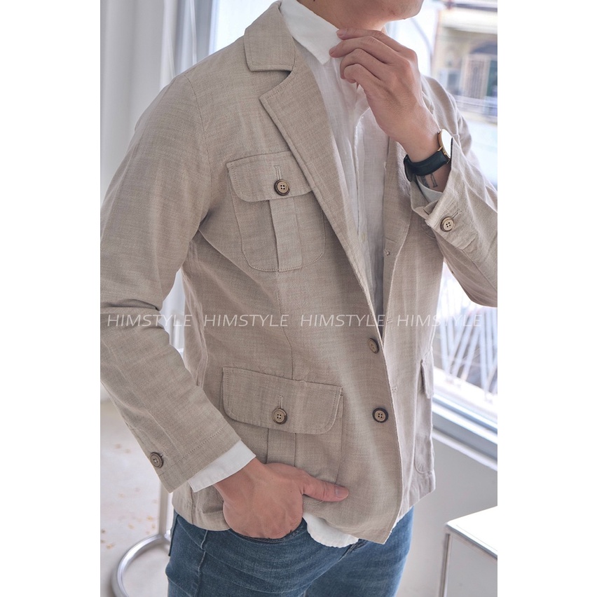 ÁO KHOÁC BLAZER LINEN NAM CỰC HOT
