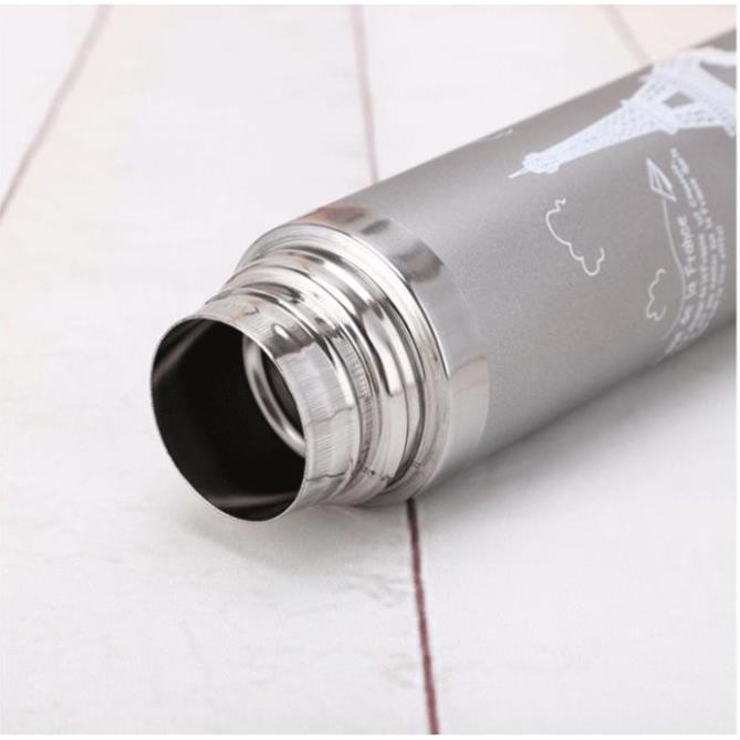 Bình Giữ Nhiệt 500ml Hình Tháp Eiffel Thiết Kế Đơn Giản Tinh Tế