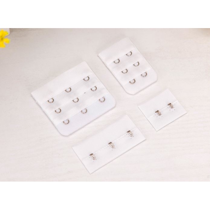 Móc nối nới rộng áo ngực dây nới tăng kích thước áo ngực chất liệu thép không gỉ 2 móc, 3 móc MC02