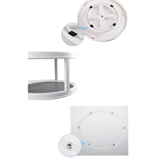 Kệ 2 Tầng Đựng Gia Vị Đa Năng Dạng Xoay Cho Nhà Bếp | BigBuy360 - bigbuy360.vn