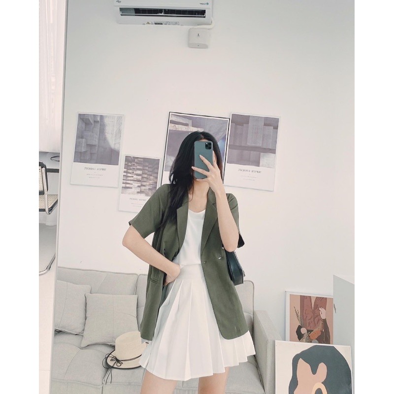 blazer cộc tay túi cơi | BigBuy360 - bigbuy360.vn