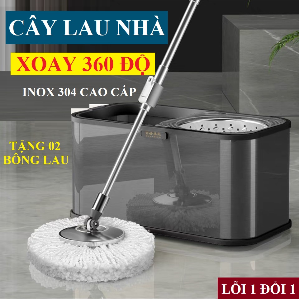 CHỔI LAU NHÀ THÔNG MINH 360 ĐỘ