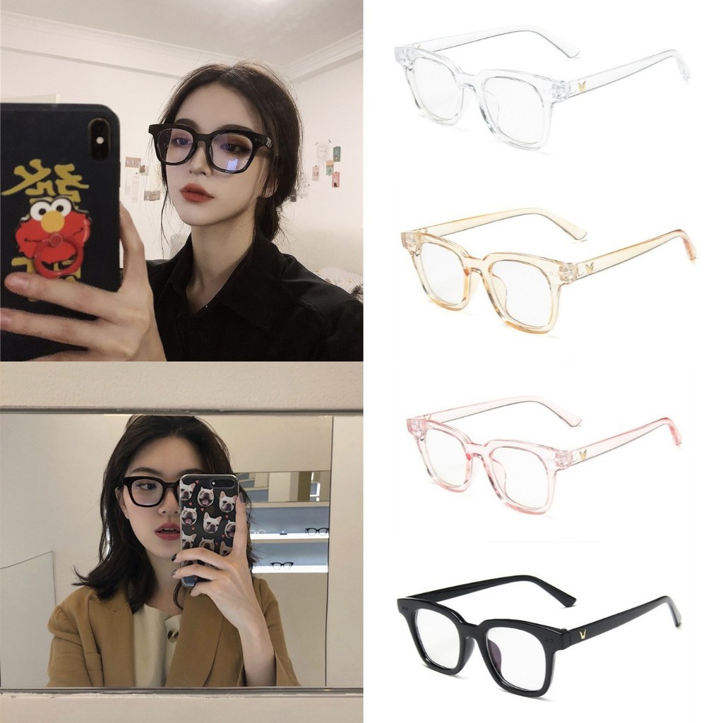 Kính Mát Gọng Vuông Chống Ánh Sáng Xanh Thời Trang Cho Nam