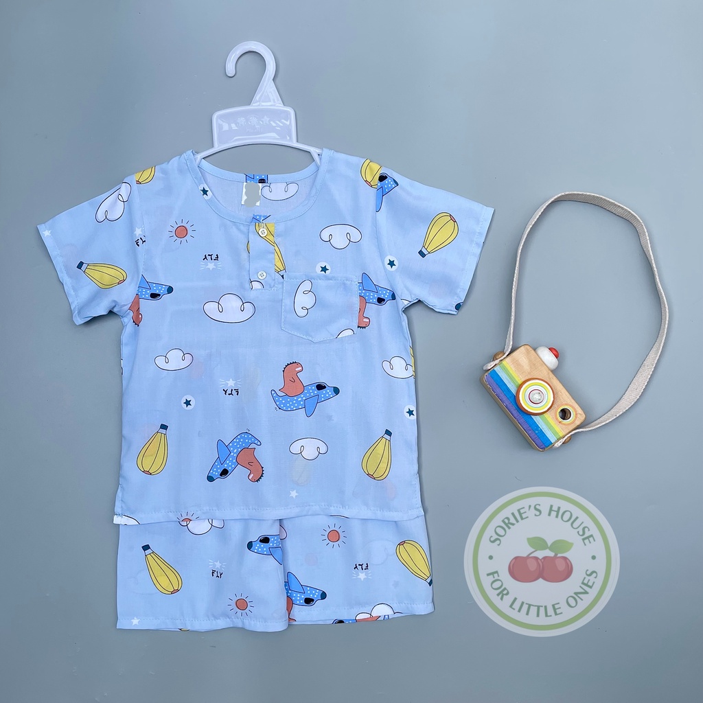 Bộ tole/lanh đùi cài trước bé trai