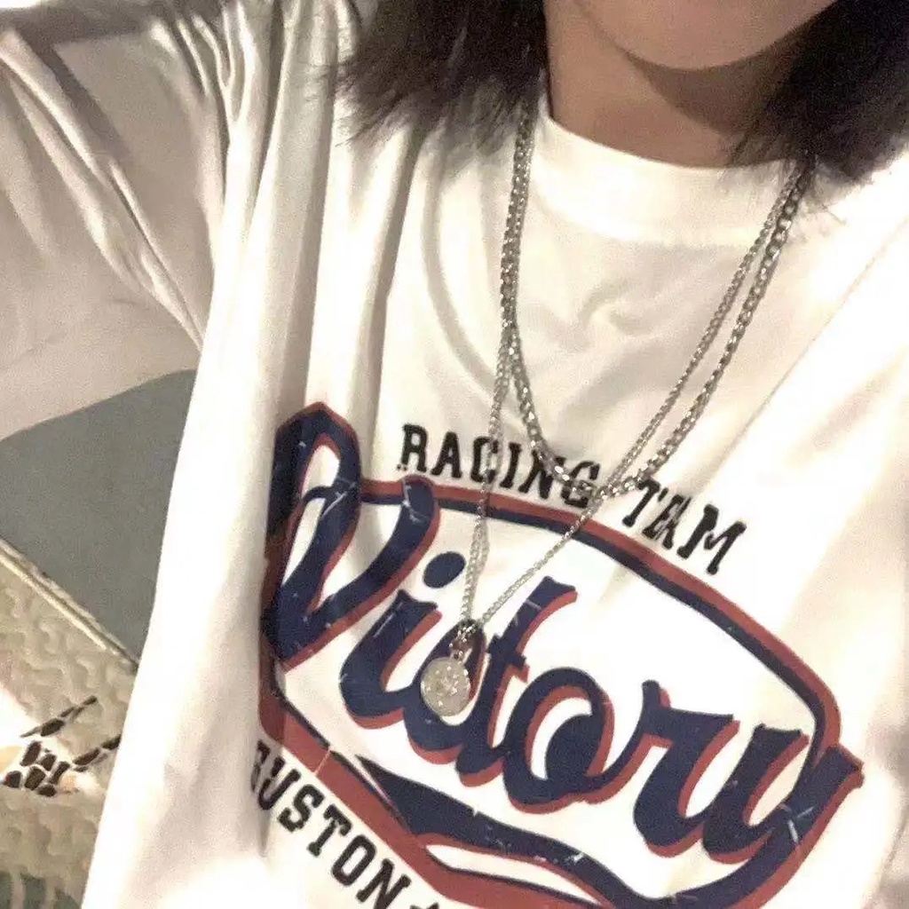 NRVP Áo Thun Cotton Tay Ngắn Cổ Tròn Màu Trơn Thời Trang Dành Cho Nữ