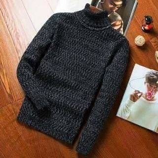 Áo len nam tiêu sợi dầy cổ lọ