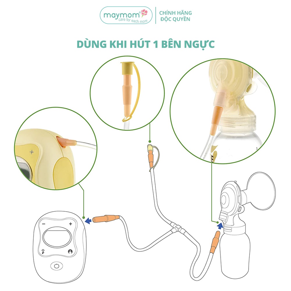 Dây hơi máy hút sữa, phụ kiện máy vắt sữa Freestyle, sản xuất bởi Maymom