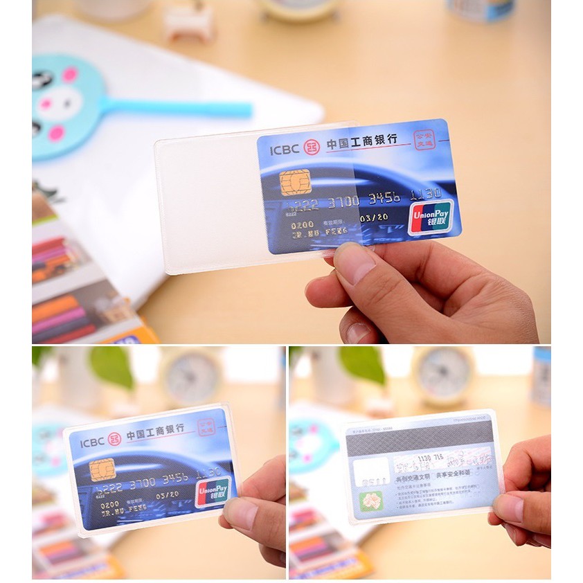 Vỏ Bảo Vệ, Vỏ Chống Xước, Bao Bảo Vệ, Bao Chống Xước, Bong Tróc Cho Bằng Lái Nhựa PET, Thẻ Căn Cước, Thẻ ATM, CMT Nhựa