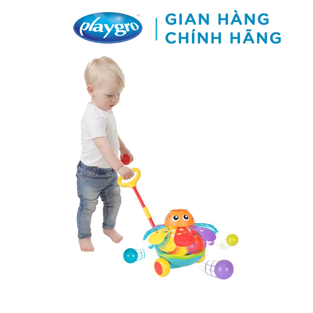 Đồ chơi xe đẩy bóng bạch tuộc Playgro, cho bé 12-36 tháng