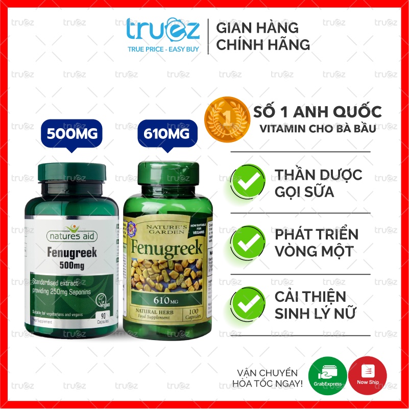 Lợi sữa cỏ cà ri Nature’s Garden số 1 Anh Quốc [Chính hãng]