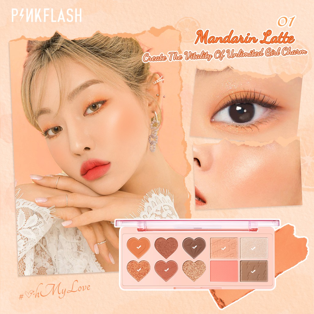 Bảng phấn trang điểm Pinkflash đa năng cho mặt/ mắt 120g
