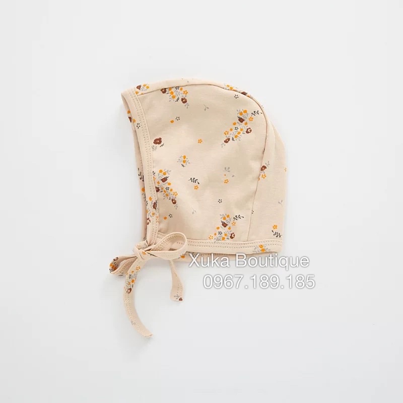 Mũ Tròn Cotton Cho Bé 0-2 Tuổi Style Hàn Quốc Thu Đông Hoạ Tiết Dễ Thương Cực Đẹp