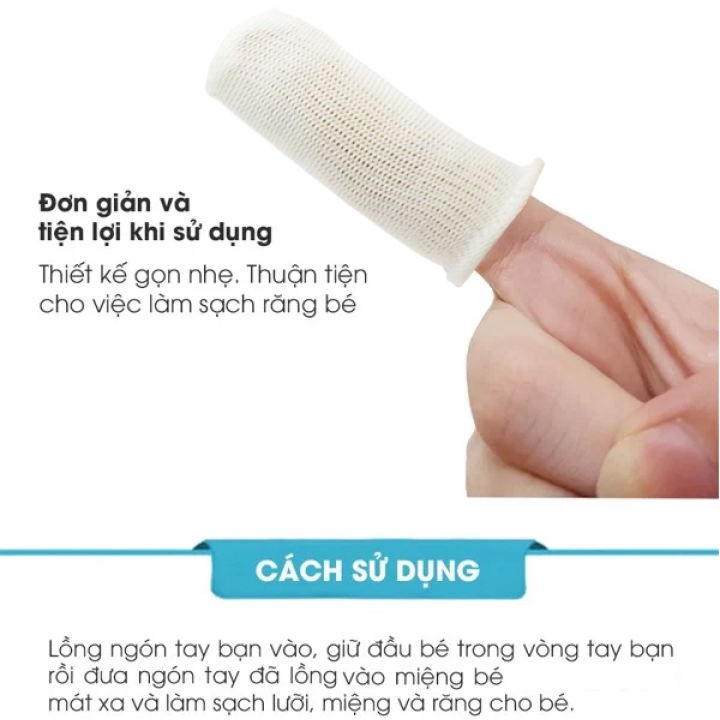 Gạc rơ lưỡi y tế TANAPHAR- làm sạch khoang miệng bé yêu