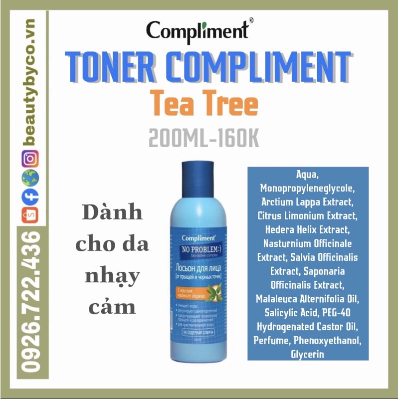lToner Compliment No Problem làm sạch sâu, kiềm dầu, giảm viêm, giảm mụn | BigBuy360 - bigbuy360.vn