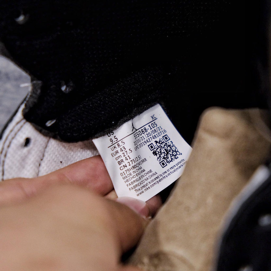 Giày Jordan cổ cao, JD1 High Nâu Trắng Full Box Bill