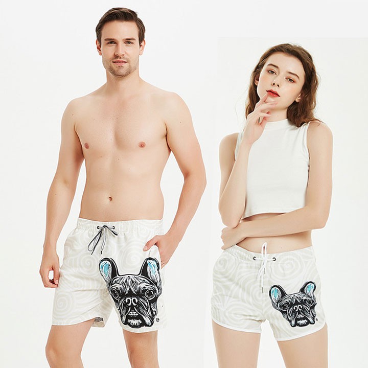 Quần Đi Biển Đôi White Pug Szone SQ220