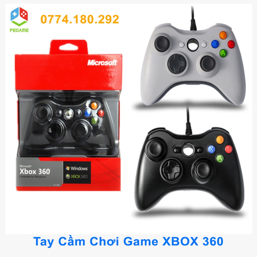 Tay cầm chơi game chơi trên Laptop, PC, FO3, FO4 - Tay cầm chơi game có dây chính hãng | [BÁN CHẠY] XBOX 360 PC