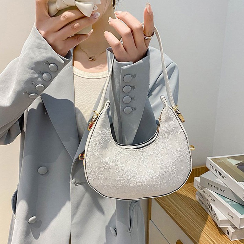 Túi đeo vai Yadou gắn hoa thời trang cho nữ chất lượng cao