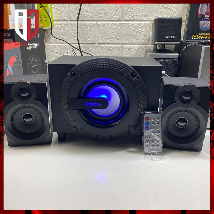 Loa máy tính laptop bluetooth để bàn chính hãng 2.1 BOSSTON T3700 có remote