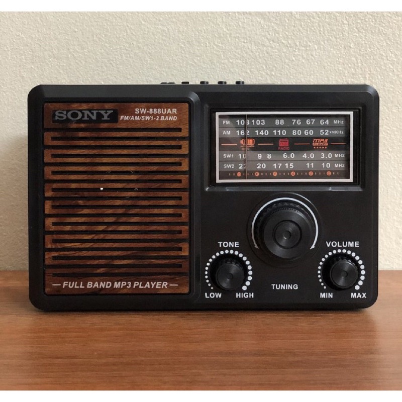 Đài Radio SONY SW-888UAR Hỗ Trợ Khe Cắm Thẻ Nhớ USB