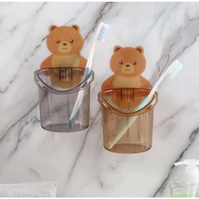 Cốc gấu cắm bàn chải đánh răng
