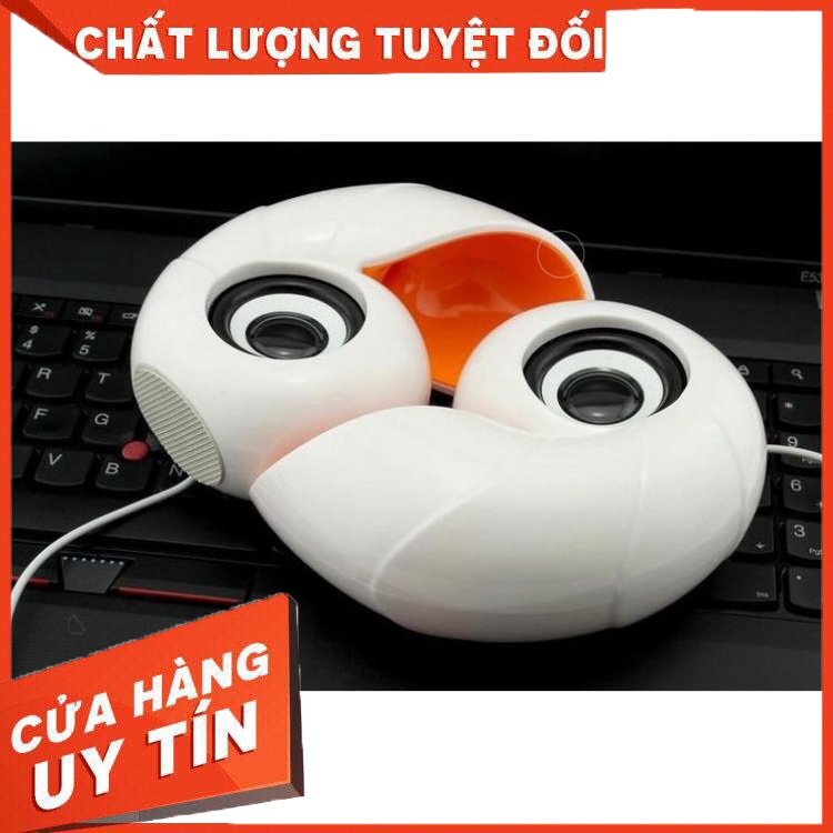 Loa nghe nhạc vi tính 2.0 hình xoắn ốc độc đáo kết nối cổng jack 3.5 và cổng usb 2.0