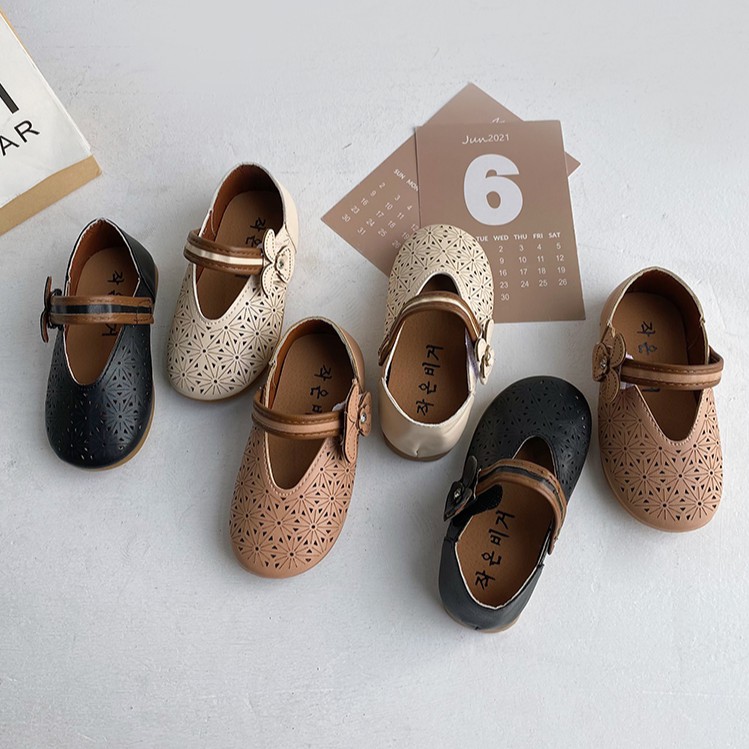 Giày Búp Bê Chống Trượt Hàn Quốc Cho Bé Gái