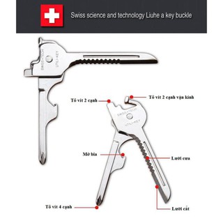 Móc khóa đa năng Swiss Tech 6in1