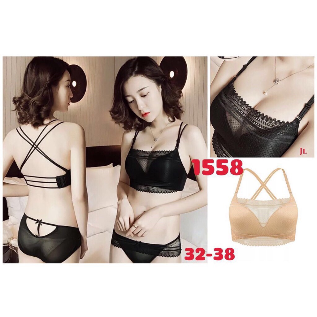 [2 in 1] ÁO LÓT BRA NÂNG NGỰC QUAI CHÉO LƯNG 1558