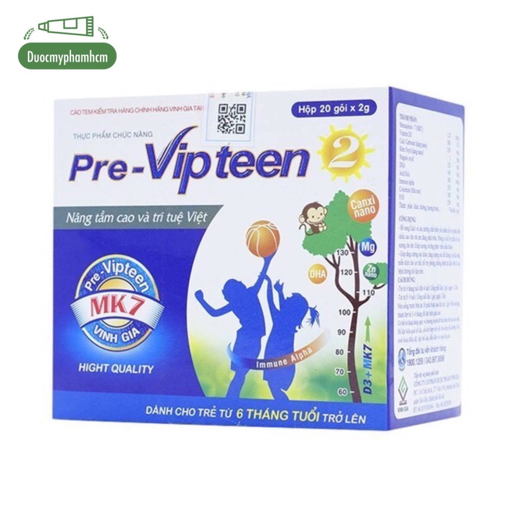 Pre-Vipteen 2- Tăng chiều cao, tăng cường sức đề kháng