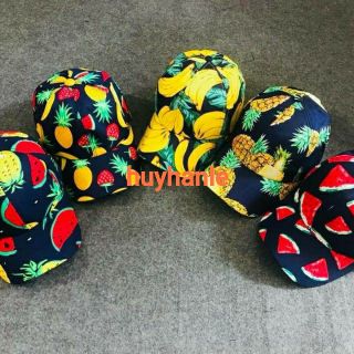 Mũ nón kết lưỡi trai hoa quả