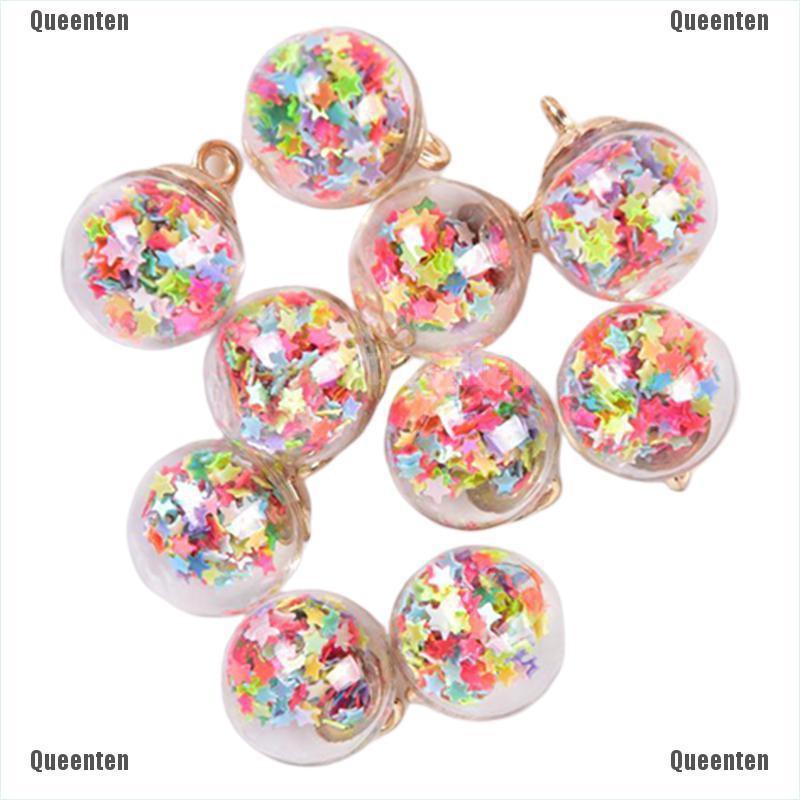 ★Nữ Hoàng★Bộ 10 Mặt Dây Chuyền Kính Hình Ngôi Sao Năm Cánh