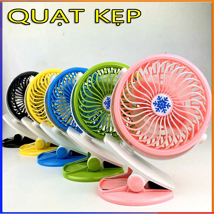 Quạt để bàn - Quạt văn phòng - Quạt tích điện mini tiện lợi