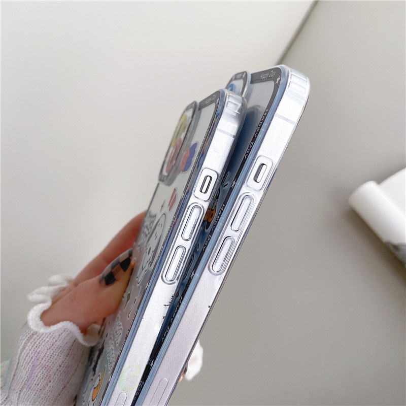 Ốp Điện Thoại Mềm In Hình Snoopy Cho iphone xsmax XR 7 / 8P 11 12 13 pro max