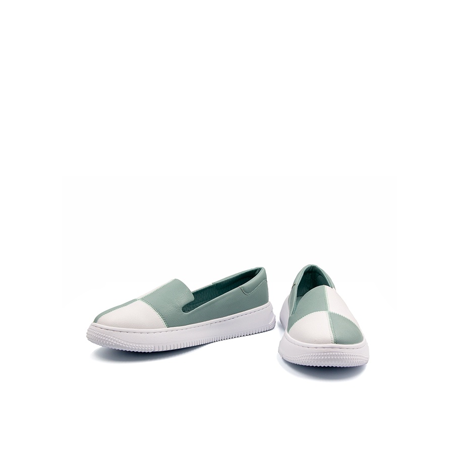 Giày Sneaker Nữ Tomoyo Da Microfiber Hoạ Tiết Sọc Caro &quot;SIÊU CÁ TÍNH&quot; TMW31207