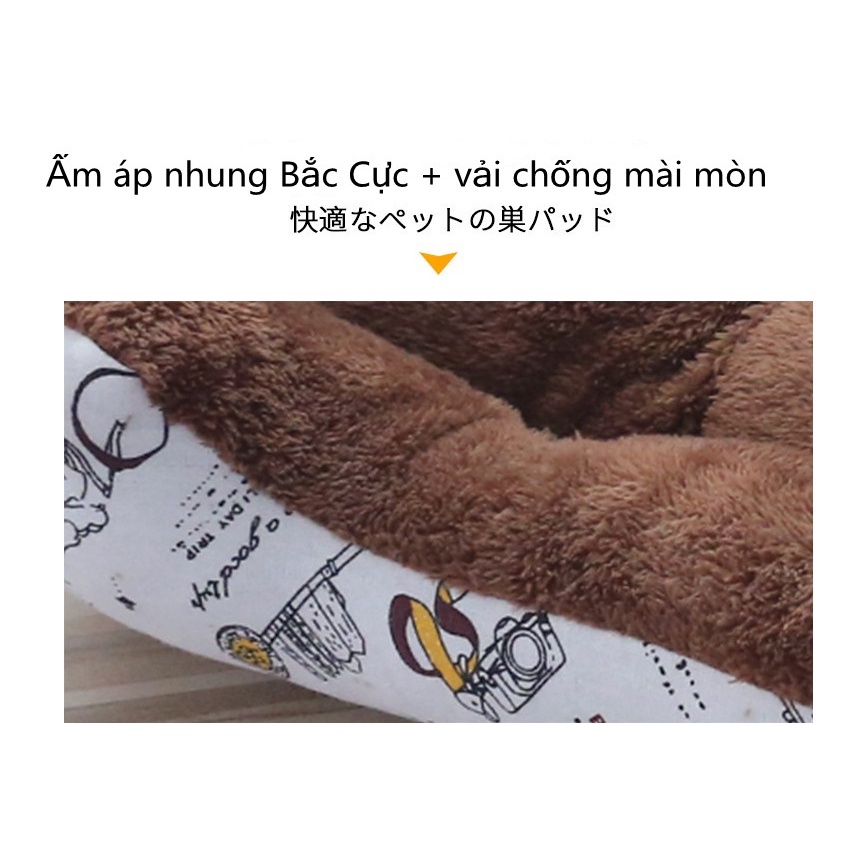 Đệm lông nệm ổ nằm cho thú cưng , chó mèo ,êm ái chất lượng giá rẻ, đệm to cho chó