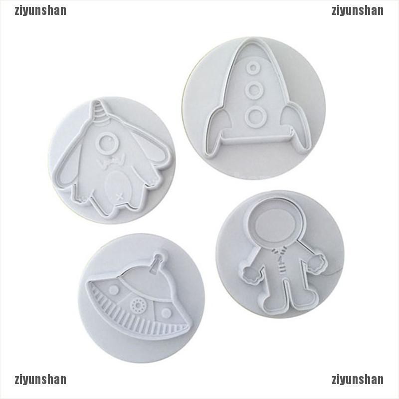 Bộ 4 Khuôn Cắt Bánh Quy Hình Vũ Trụ Độc Đáo