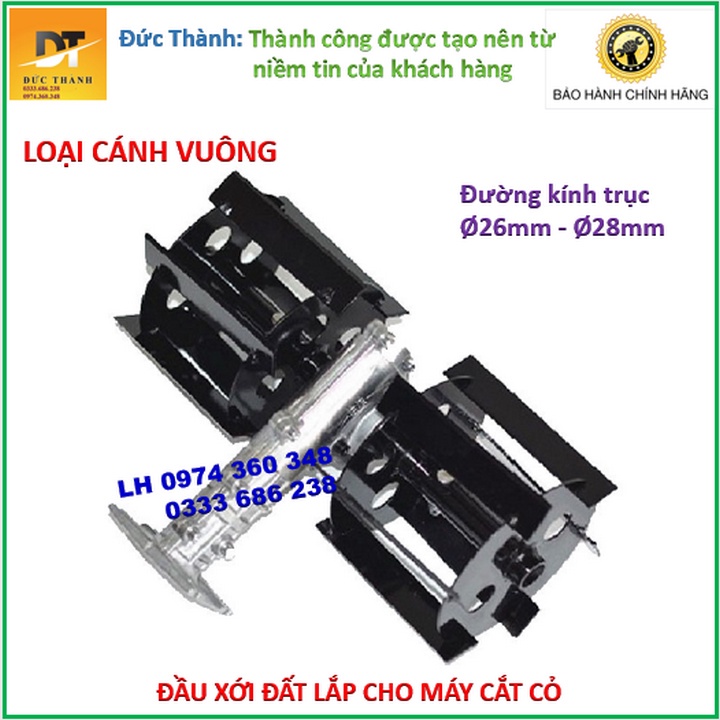 Siêu hot Đầu xới đất cánh vuông