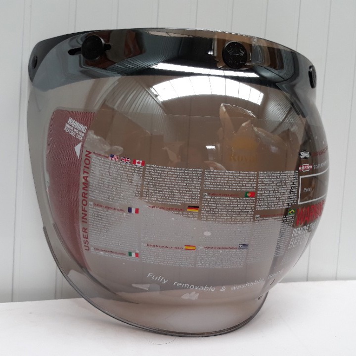 Kính Bubble gắn nón bảo hiểm 3/4 siêu đẹp