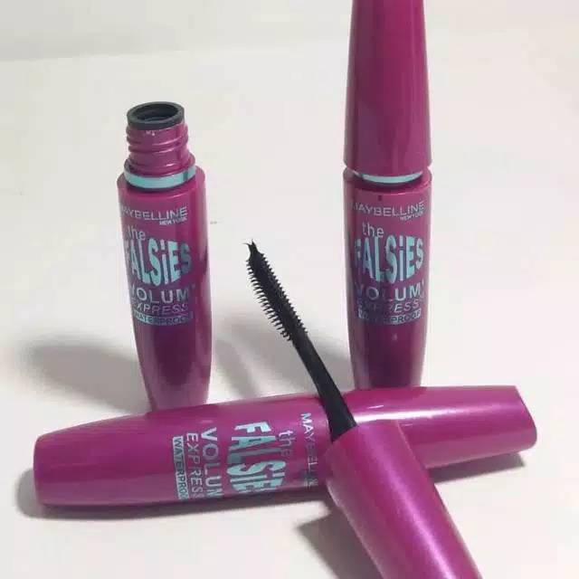 (hàng Mới Về) Mascara Maybelline Màu Tím Làm Dày Mi Chống Nhòe