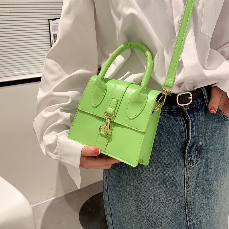 Túi Đeo Vai Một Bên Vai Màu Trơn Phong Cách Châu Âu Thời Trang 2022 Mới Dành Cho Nữ