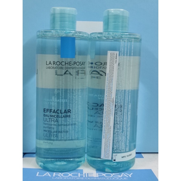 Nước tẩy trang làm sạch cho da dầu La Roche Posay Effaclar Micellar Water Ultra Oily Skin 400ml
