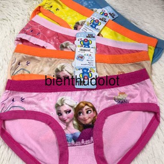 Combo 10 quần lót bé gái cotton 3D